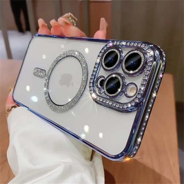 Blue luxury diomond case