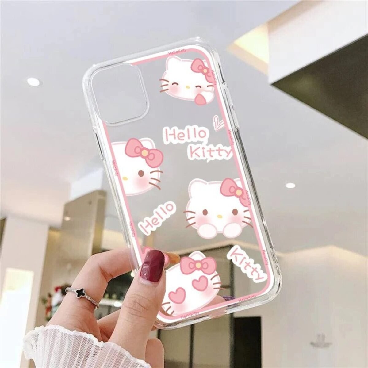 Hello kitty big face samsung phone case