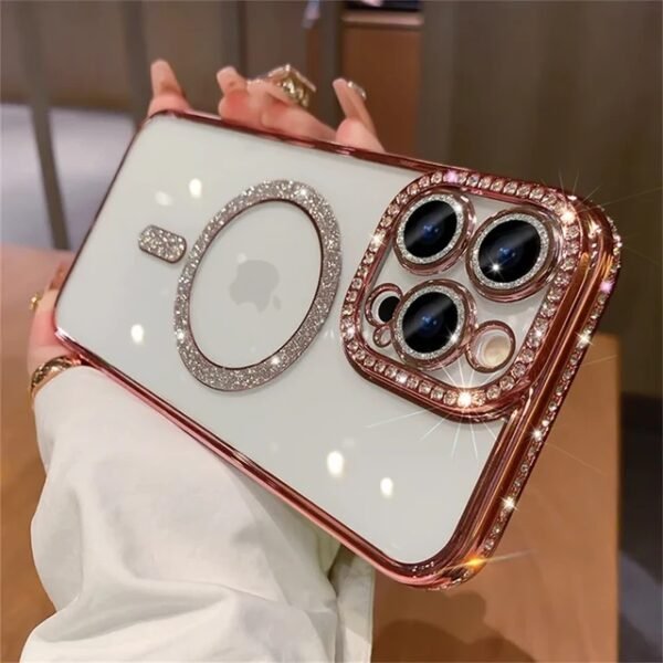 Pink luxury diomond case