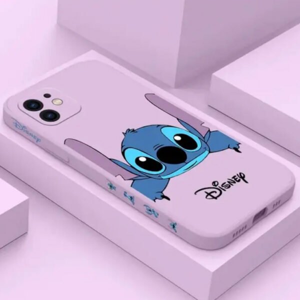 Purple little stitch phone case
