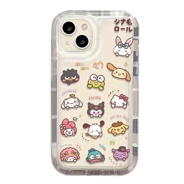 Sanrio Hello Kitty Cinnamoroll Faces Transparent Case For iPhone - Image 5