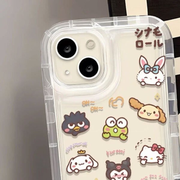 Sanrio Hello Kitty Cinnamoroll Faces Transparent Case For iPhone - Image 6