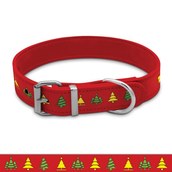 Red Collar - Yellow & Green Decorative Christmas Tree