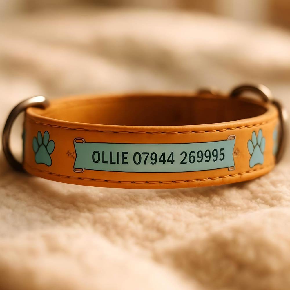 personalised-leather-collar-presentation