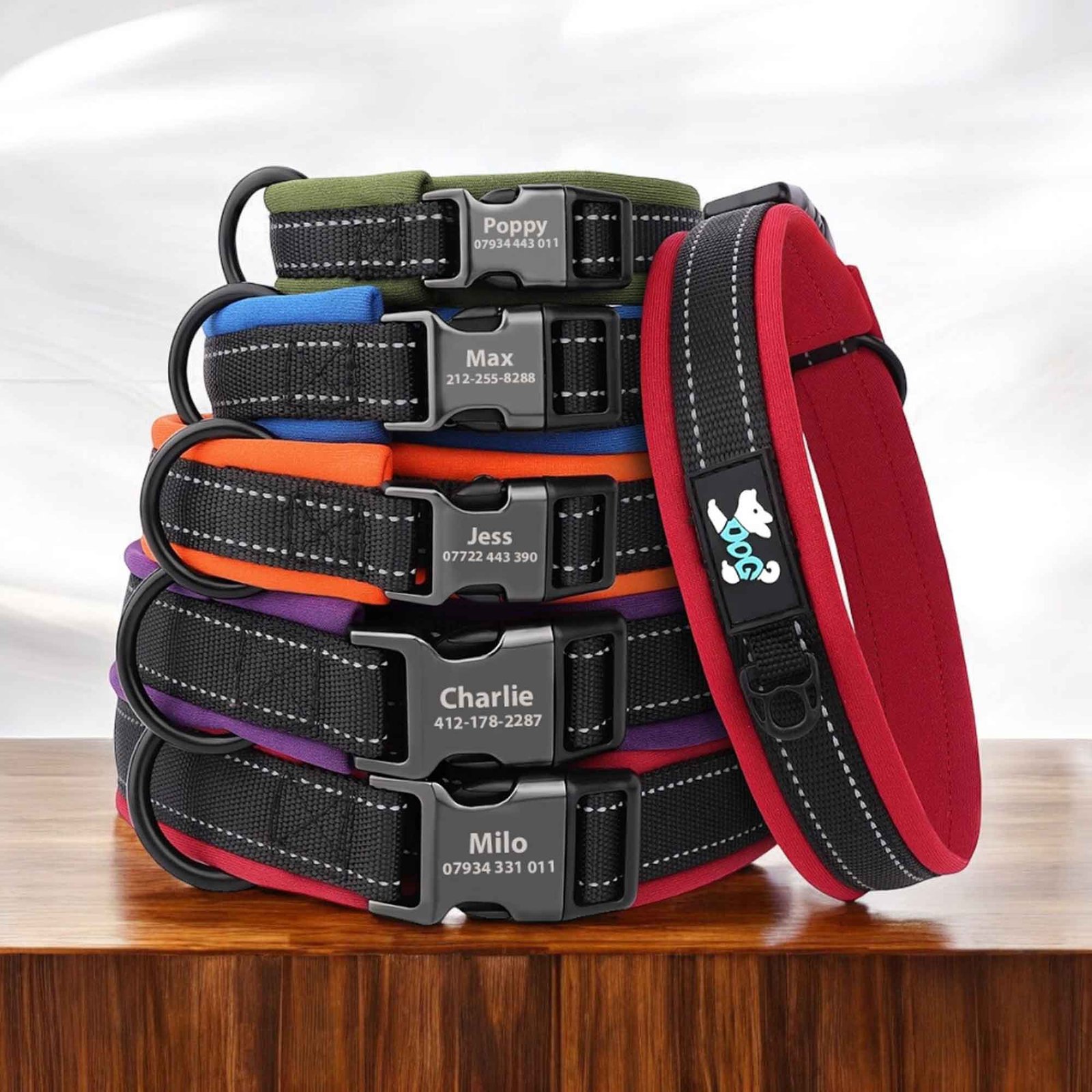 All reflective collars styles