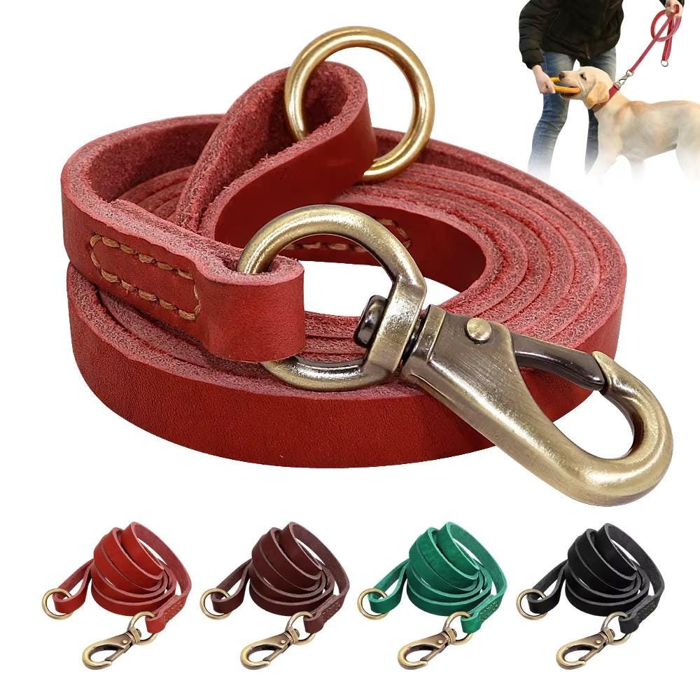 Personalised Real Leather Dog Collar & Lead Set – photo 9