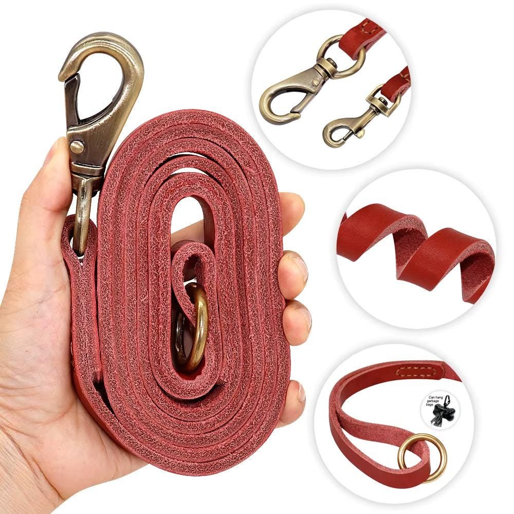 Personalised Real Leather Dog Collar & Lead Set – photo 7